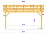 CHARPENTE BOIS TENON/MORTAISE DOUBLE PENTE - 36M2