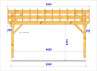 CHARPENTE BOIS TENON/MORTAISE DOUBLE PENTE - 30M2