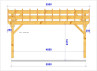 CHARPENTE BOIS TENON/MORTAISE DOUBLE PENTE - 30M2