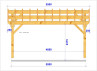 CHARPENTE BOIS TENON/MORTAISE DOUBLE PENTE - 30M2