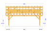 CHARPENTE BOIS TENON/MORTAISE Asymétrique - 37m2