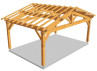 CHARPENTE BOIS TENON/MORTAISE 2 PANS - 29M2