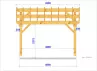 CHARPENTE BOIS TENON/MORTAISE 2 PANS - 29M2