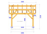 CHARPENTE BOIS TENON/MORTAISE Asymétrique - 14m2