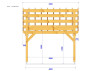 CHARPENTE BOIS TENON/MORTAISE MONOPENTE -28m2