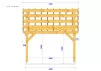 CHARPENTE BOIS TENON/MORTAISE MONOPENTE -28m2