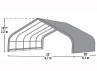 Abri Toile PVC Vert - 40.90m²