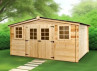 abri de jardin bois 28 mm 13 m²