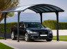 CARPORT ALUMINIUM TOIT CINTRÉ EN POLYCARBONATE REA