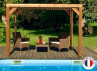 PERGOLA BOIS THERMO TRAITÉ AVEC VENTELLES