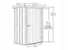 Abri rangement métal - 1.38 m²