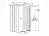 Abri rangement métal - 1.38 m²
