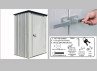 Abri rangement métal - 1.38 m²