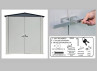 Abri rangement métal - 1.90 m²