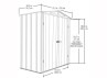 Abri rangement métal - 1.90 m²