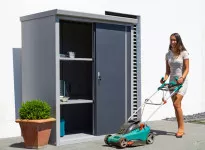 Abri rangement métal portes coulissantes - 1.70 m²