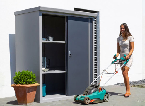 Abri rangement métal portes coulissantes - 1.70 m²