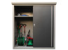 Abri rangement métal portes coulissantes - 1.70 m²