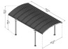Carport cintré en aluminium - 14m2