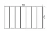 Carport Aluminium Toit Plat en Polycarbonate Bronze - 14m2