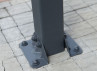 Carport Aluminium Toit Plat en Polycarbonate Bronze - 14m2