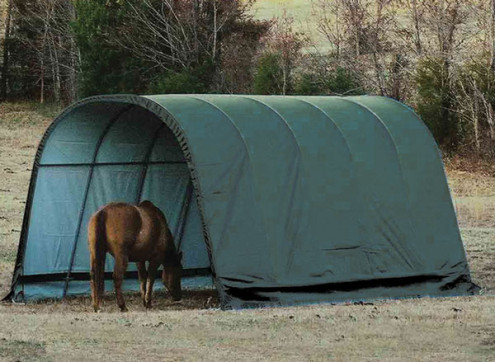 Abri Toile PVC Vert - 22.60m2