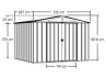 Abri Métal Portes Coulissantes - 9.30m²