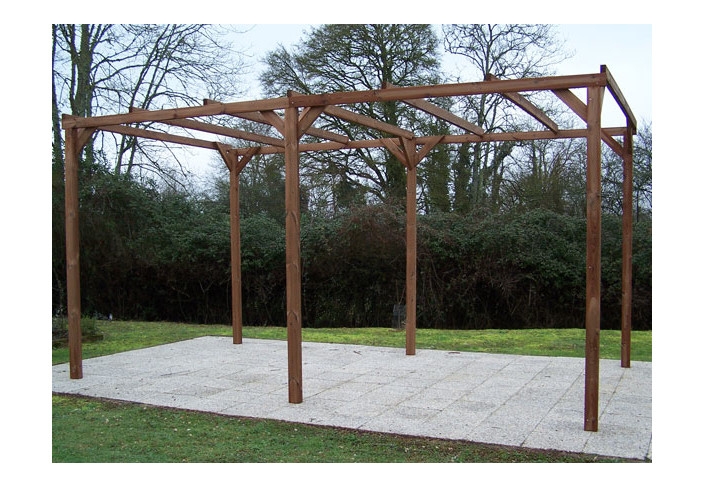 Abri Voiture Bois Traité 14.80m2