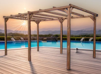 Abri Voiture Bois Traité 14.80m2