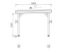 Abri Voiture Bois Traité Couverture Acier 17m2