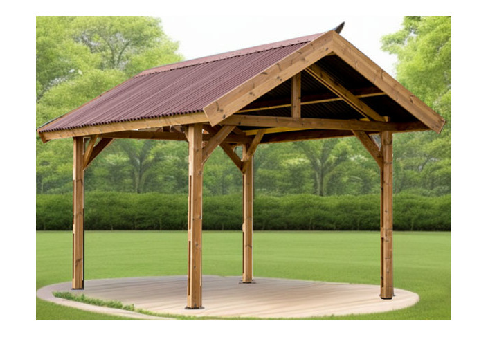 Abri Voiture Bois Traité 17.89m2