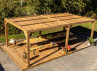 Pergola Bois Traité 20.93m2 avec ventelles mobiles