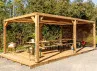 Pergola Bois Traité + Brise Vue - 20.93m2