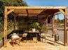 Pergola Bois Traité + Brise Vue - 20.93m2