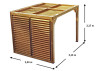 Pergola Bois Traité + Brise Vue - 7.32m2