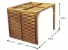 Pergola Bois Traité + Brise Vue - 7.32m2