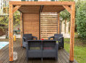 Pergola Bois Traité + Brise Vue - 7.32m2
