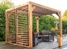 Pergola Bois Traité + Brise Vue - 7.32m2