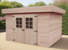 abri jardin bois toit bac acier 28 mm
