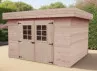 abri jardin bois toit bac acier 28 mm