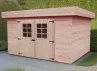 abri jardin bois 28 mm toit bac acier