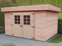 abri jardin bois 28 mm toit bac acier