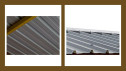 Couverture métallique pour toit plat