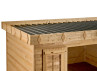 Abri Bois Toit Plat Couverture Metallique