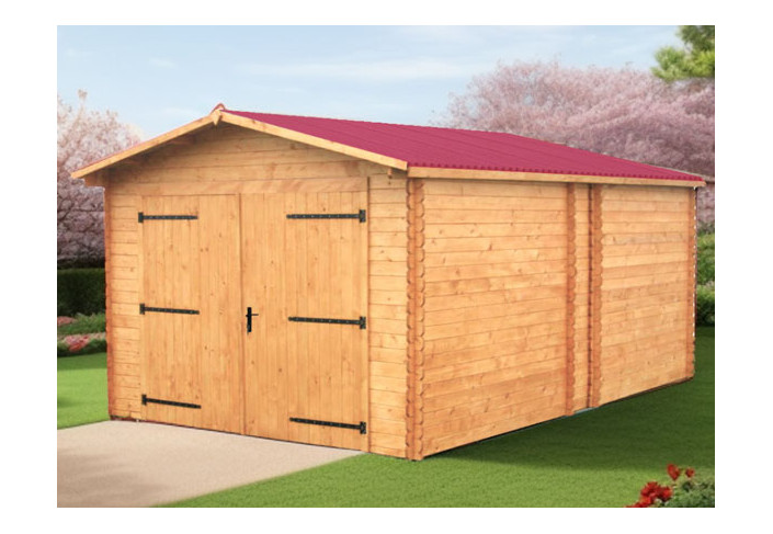 GARAGE BOIS BRUT MADRIERS 28 MM