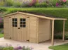 abri de jardin bois 28 mm bûcher
