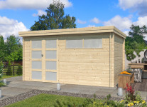 Abri de jardin en bois 28 mm