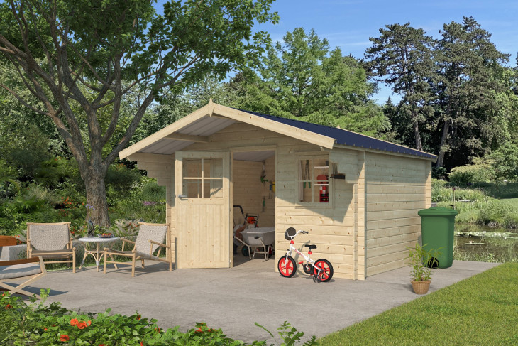 Abri jardin Toit Acier 28 mm - 15.84m2
