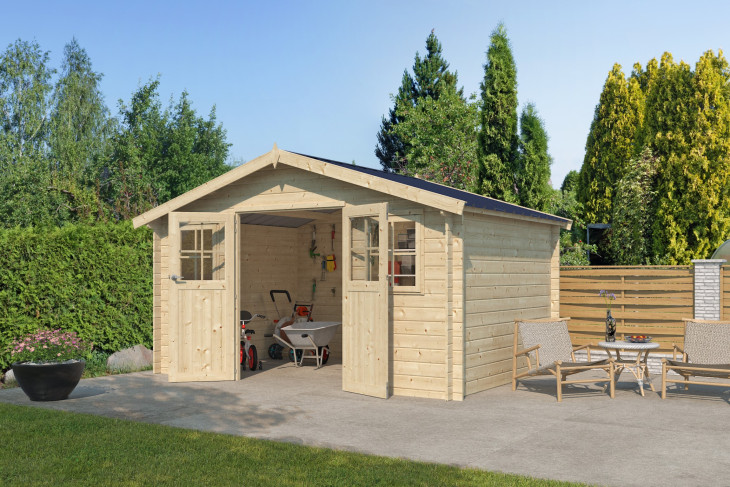 Abri jardin Toit Acier 28 mm - 13.53m2
