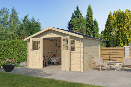 Abri jardin Toit Acier 28 mm - 13.53m2